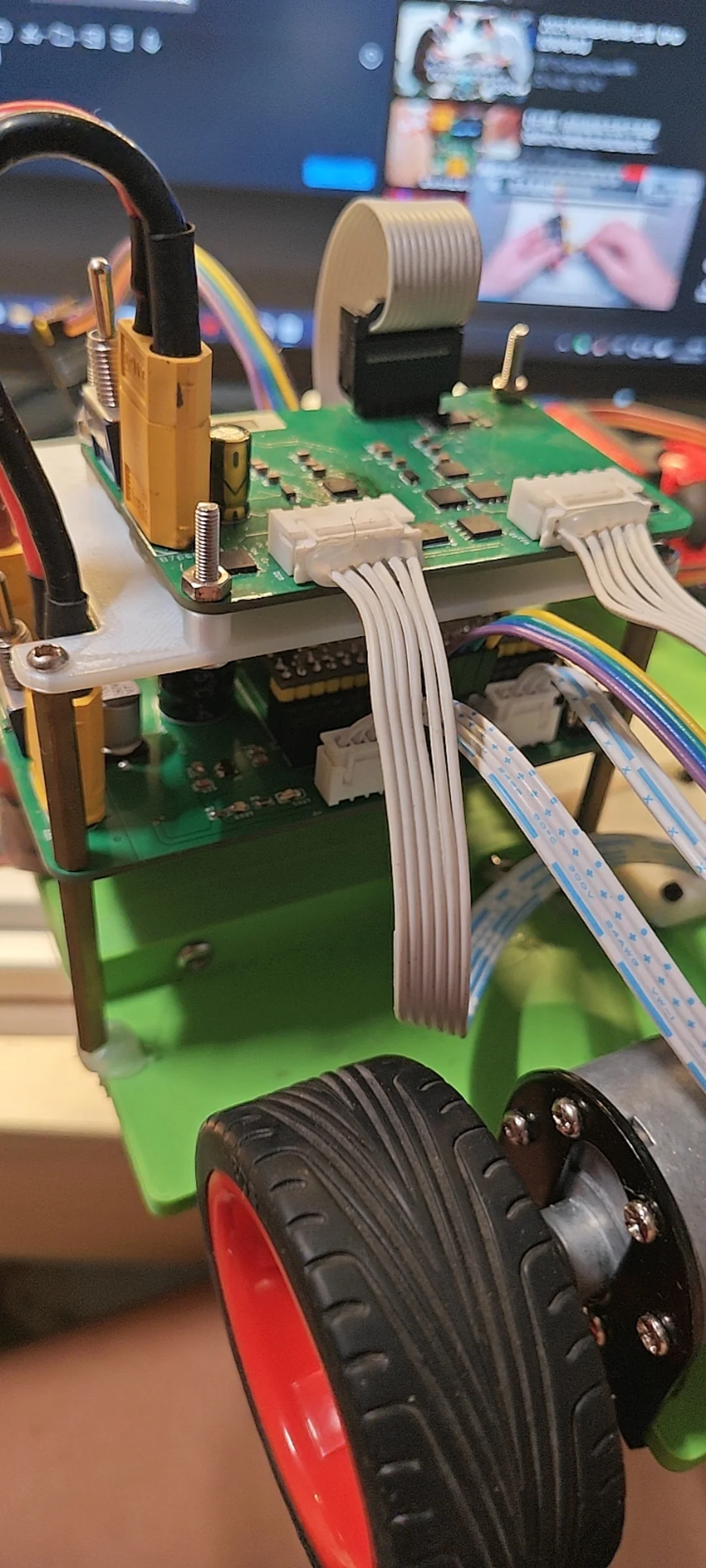 顶层控制板与排线